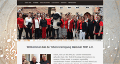 Desktop Screenshot of chorvereinigung-geismar.de