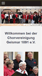 Mobile Screenshot of chorvereinigung-geismar.de